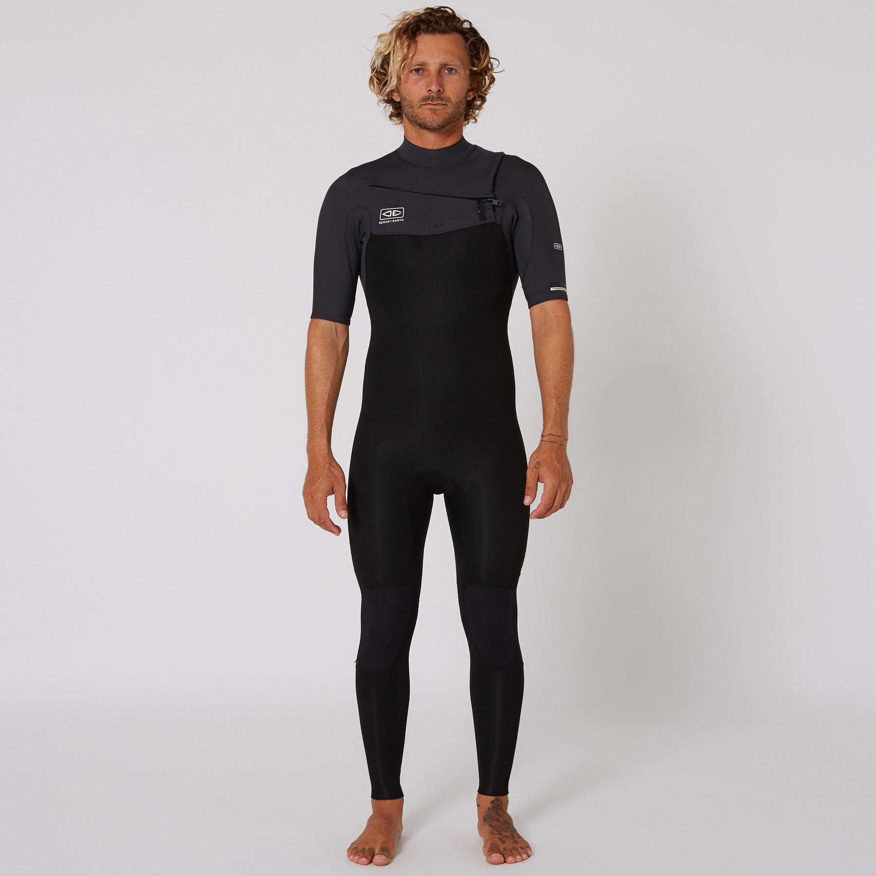 Wetsuit | Mens Short Sleeve Chest-Zip - 2/2mm | Ocean and Earth