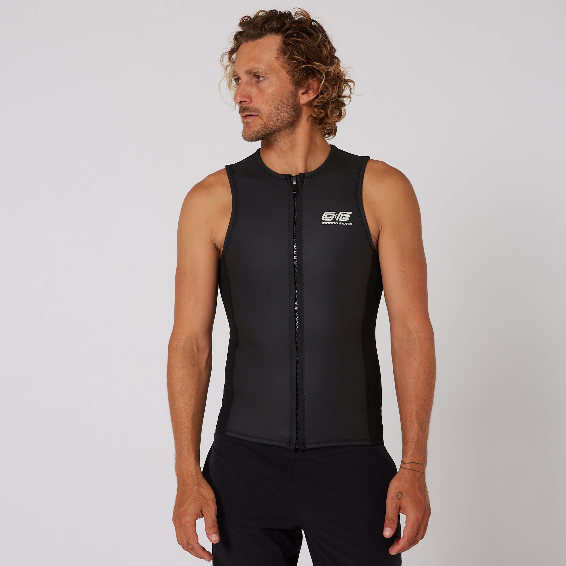 Heritage Front Zip Sleeveless Vest 1.5mm