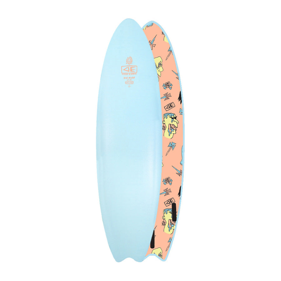 サーフィン・ボディボード O&E FLYING FISH QUAD EZI-RIDER 5.8ft O&E FLYING FISH QUAD EZI-RIDER 5.8ft Soft Boards | Ocean and Earth