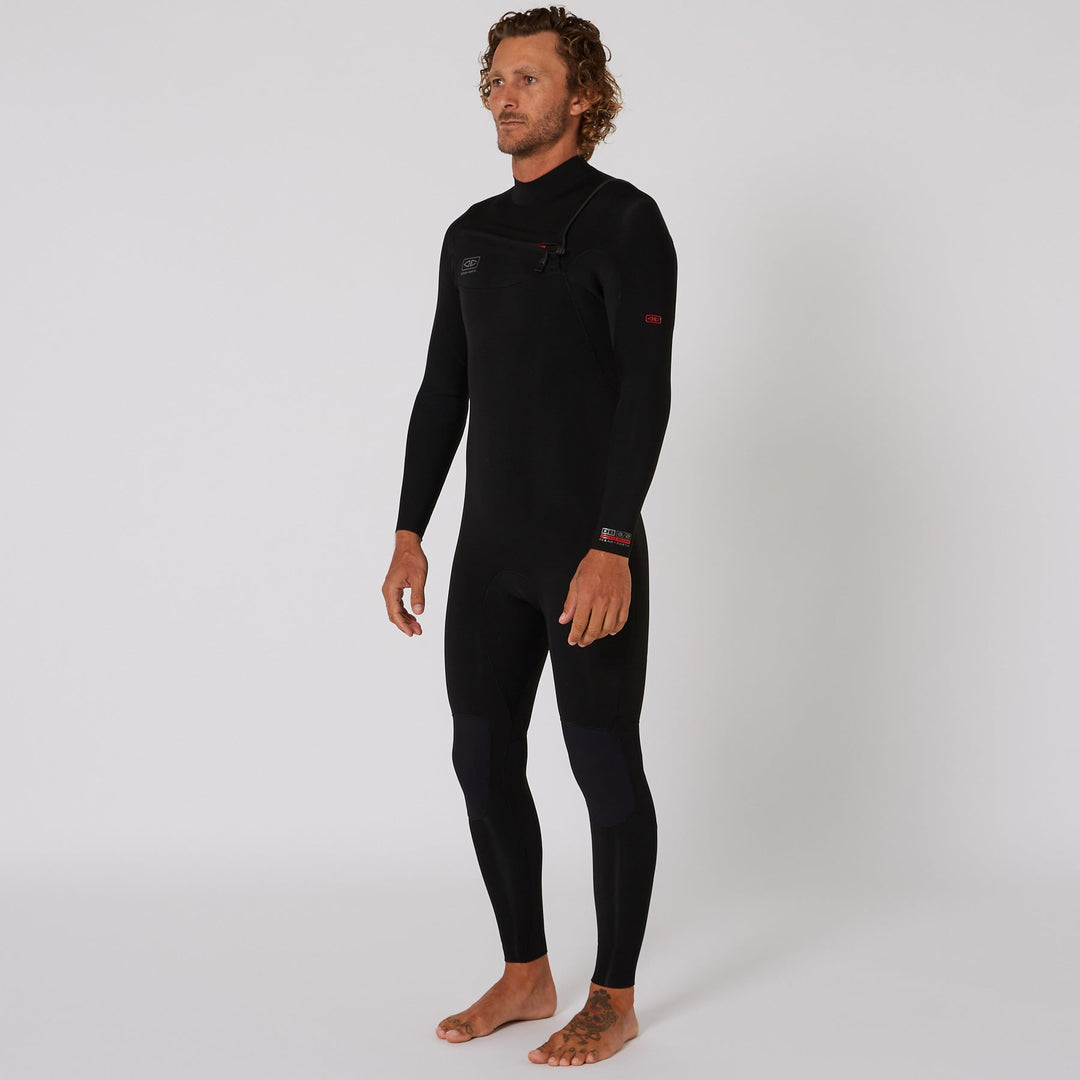 Wetsuit | Mens Double Black Chest Zip Steamer 3/2mm | Ocean and Earth –  Ocean and Earth EU