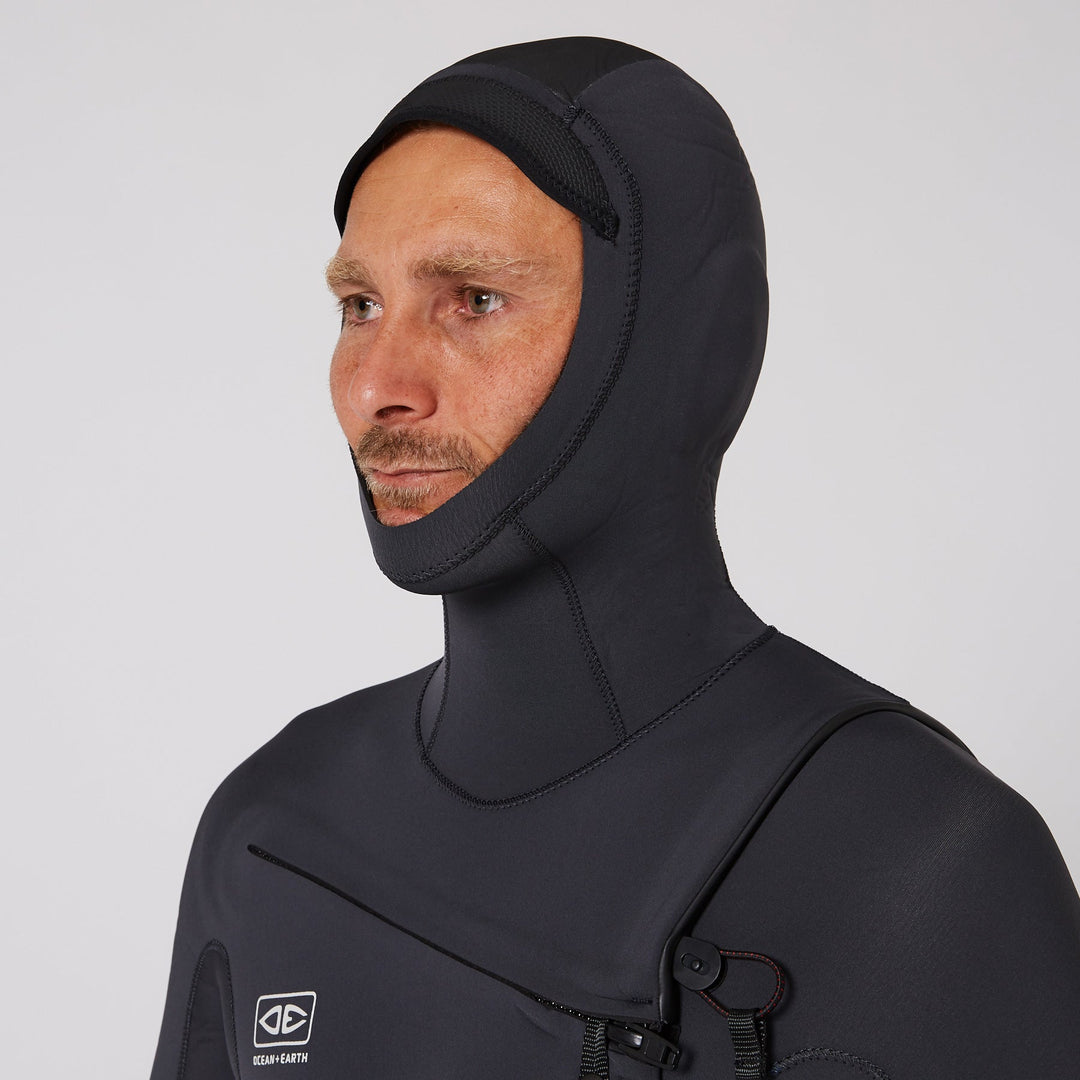 Wetsuit | Mens Hooded Chest-Zip Steamer - 5/4mm | Ocean and Earth